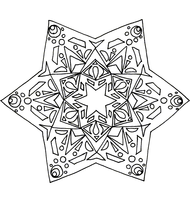 Plansa de colorat cu Mandala 8 35